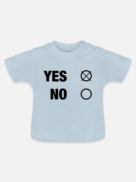 YES NO - Baby Bio-T-Shirt mit Rundhals - Hellblau