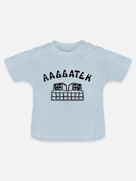 RAGGATEK - Baby Bio-T-Shirt mit Rundhals - Hellblau