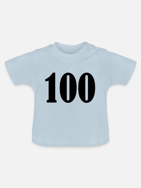 100 - Baby Bio-T-Shirt mit Rundhals - Hellblau