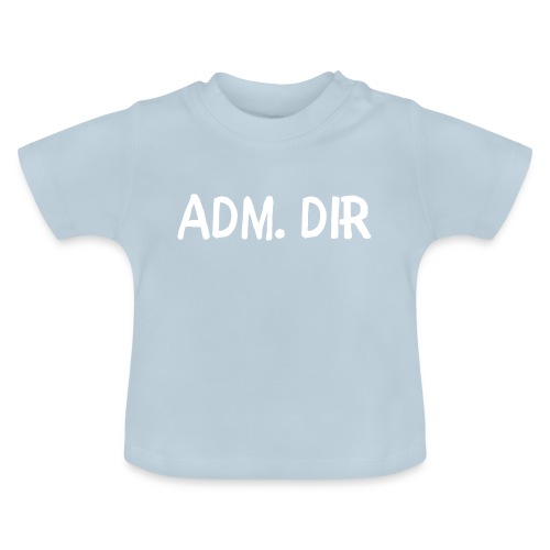 adm. dirr - Økologisk baby-T-skjorte med rund hals