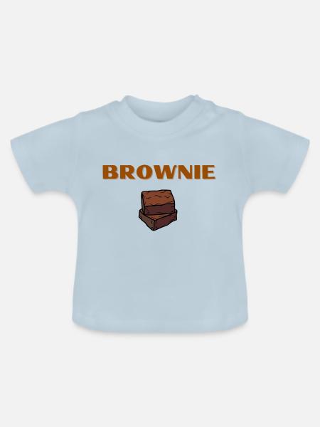 Brownie - Baby Bio-T-Shirt mit Rundhals - Hellblau