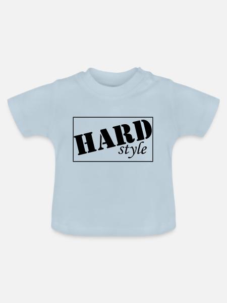 Dancing Dance Music - Baby Bio-T-Shirt mit Rundhals - Hellblau