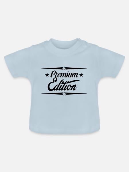 premium edition - Baby Bio-T-Shirt mit Rundhals - Hellblau