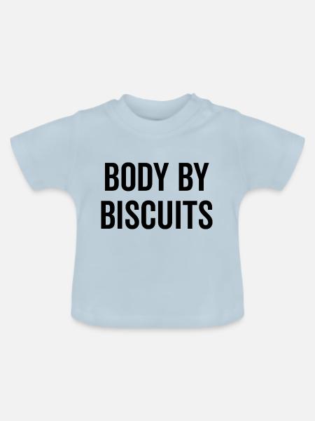 Körper von Biscuits - Baby Bio-T-Shirt mit Rundhals - Hellblau