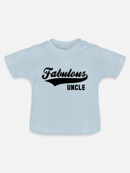 Fabulous UNCLE - Baby Bio-T-Shirt mit Rundhals - Hellblau