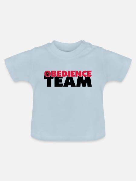 obedienceteam4 - Baby Bio-T-Shirt mit Rundhals - Hellblau