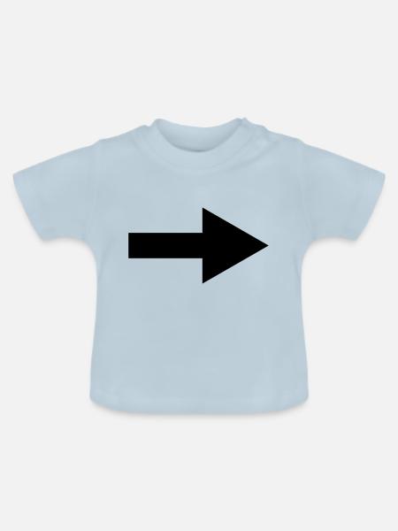 pfeil - Baby Bio-T-Shirt mit Rundhals - Hellblau