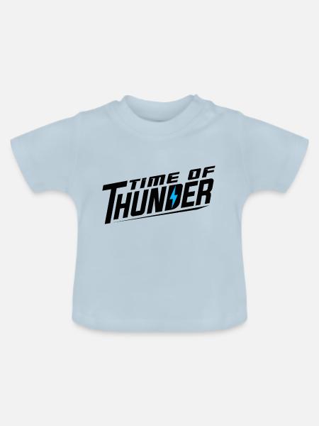 FLASH VARIATIONEN - Baby Bio-T-Shirt mit Rundhals - Hellblau