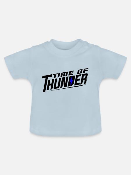 FLASH VARIATIONEN - Baby Bio-T-Shirt mit Rundhals - Hellblau