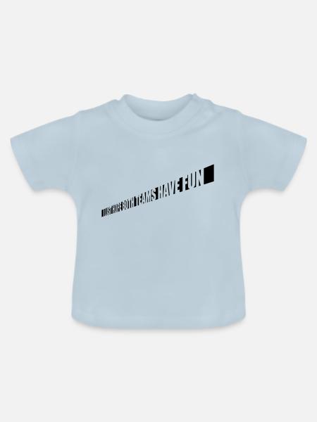 Both Teams Have Fun - Baby Bio-T-Shirt mit Rundhals - Hellblau