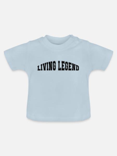 Living Legend - Baby Bio-T-Shirt mit Rundhals - Hellblau