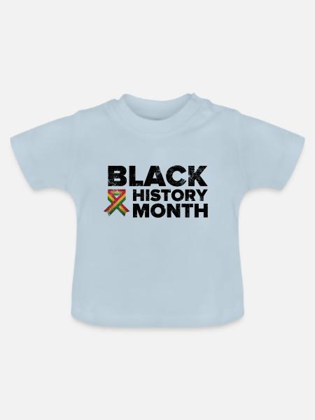 Black History Month - Baby Bio-T-Shirt mit Rundhals - Hellblau