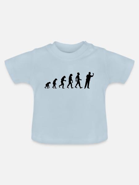 Evolution Dart - Baby Bio-T-Shirt mit Rundhals - Hellblau