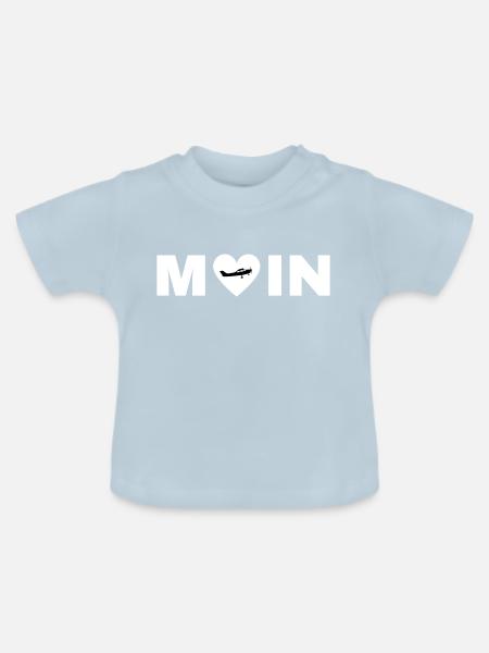 MOIN - Baby Bio-T-Shirt mit Rundhals - Hellblau