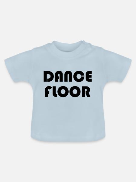 Dancing Dance Music - Baby Bio-T-Shirt mit Rundhals - Hellblau