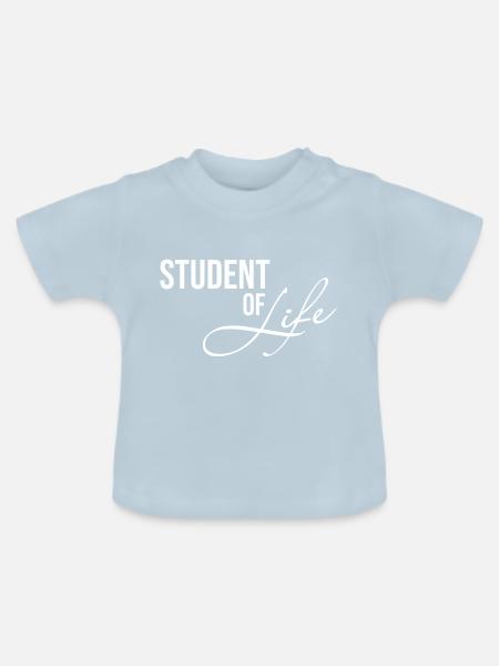 Student - Baby Bio-T-Shirt mit Rundhals - Hellblau