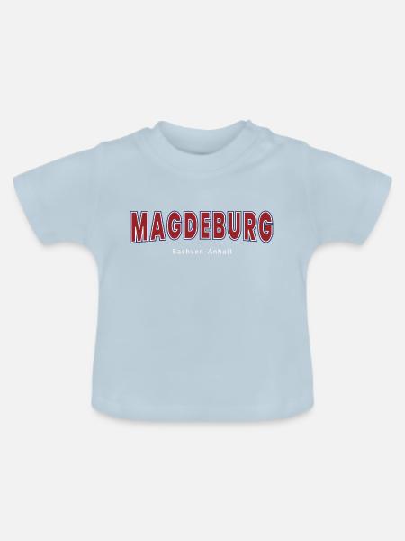 Magdeburg - Baby Bio-T-Shirt mit Rundhals - Hellblau