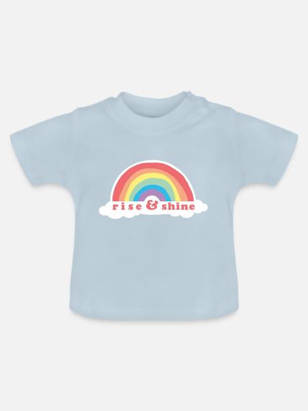 Aufstieg & Glanz - Baby Bio-T-Shirt mit Rundhals - Hellblau