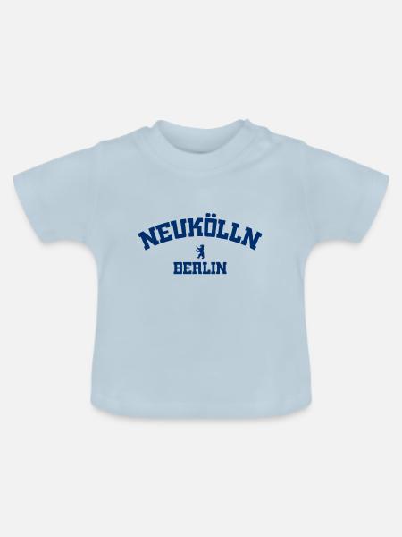 Neukölln - Berlin - Deutschland - Germany - Baby Bio-T-Shirt mit Rundhals - Hellblau