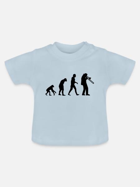 Trombone - Baby Bio-T-Shirt mit Rundhals - Hellblau