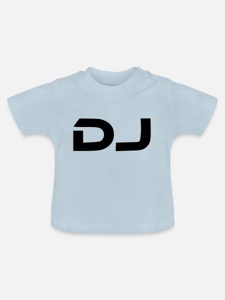 dj - Baby Bio-T-Shirt mit Rundhals - Hellblau