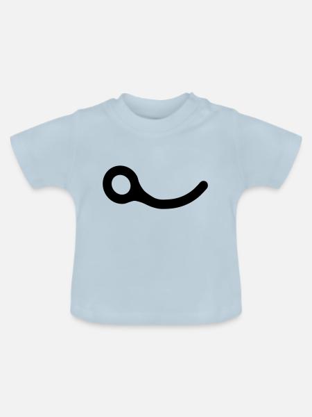 Schließen Pin - Baby Bio-T-Shirt mit Rundhals - Hellblau