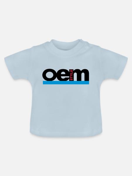 OEM Style - Baby Bio-T-Shirt mit Rundhals - Hellblau
