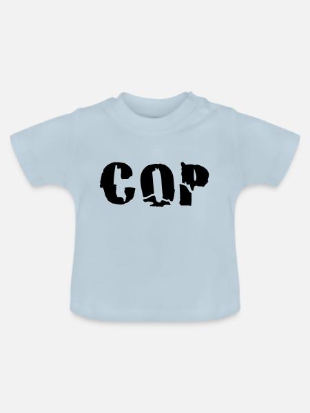 cop - Baby Bio-T-Shirt mit Rundhals - Hellblau