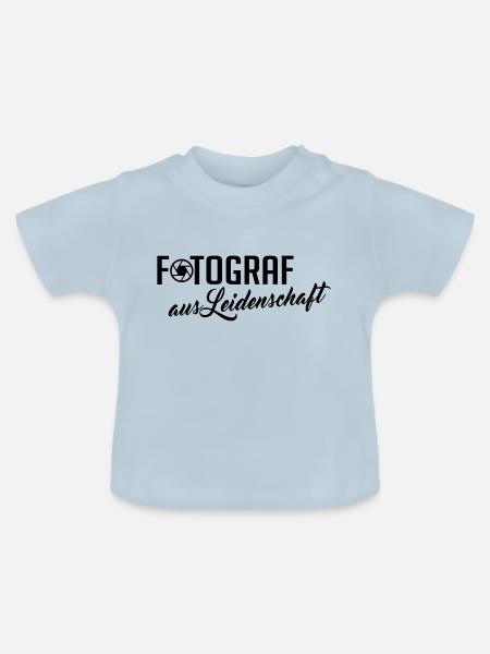 fotograf aus leidenschaft - Baby Bio-T-Shirt mit Rundhals - Hellblau