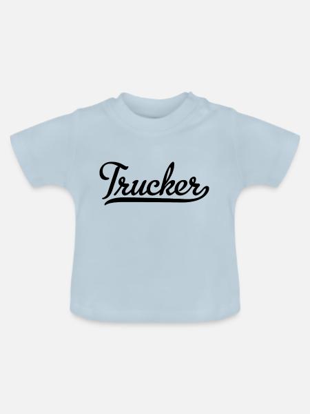Trucker - Baby Bio-T-Shirt mit Rundhals - Hellblau