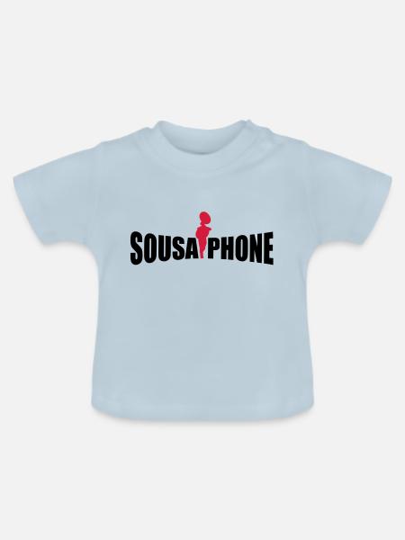 sousaphone - Baby Bio-T-Shirt mit Rundhals - Hellblau