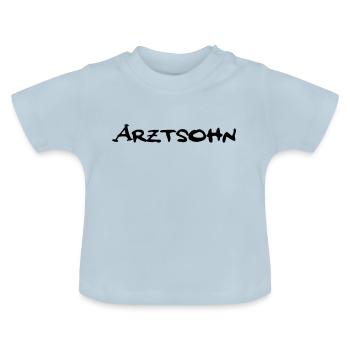 Doctor's son 5 - Baby Organic T-Shirt with Round Neck - light blue - Front