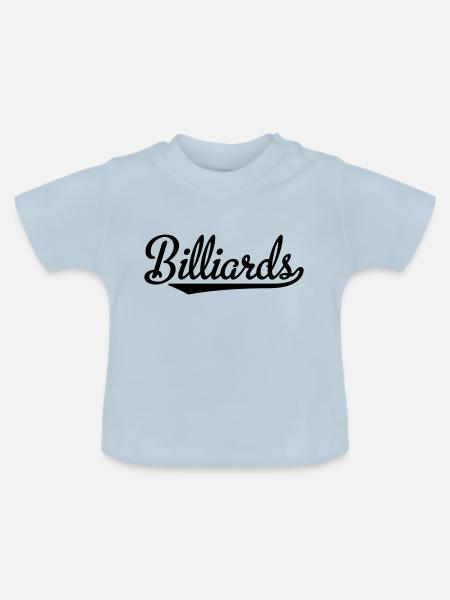 billiards - Baby Bio-T-Shirt mit Rundhals - Hellblau
