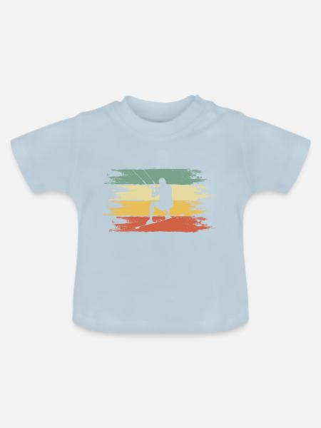 Kiter - Baby Bio-T-Shirt mit Rundhals - Hellblau