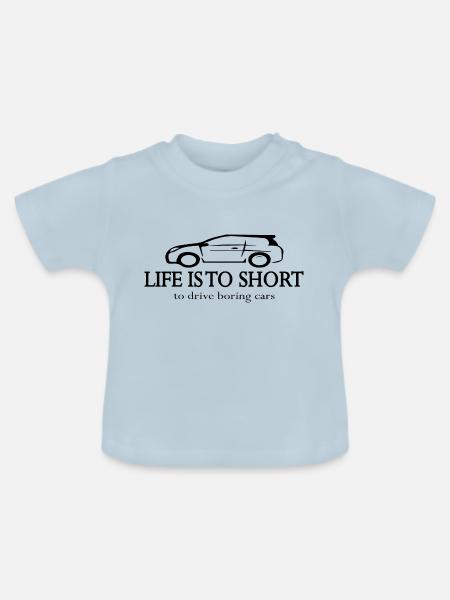 Car Auto - Baby Bio-T-Shirt mit Rundhals - Hellblau
