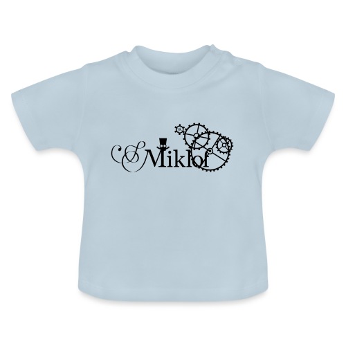 miklof logo black 3000px - Baby Organic T-Shirt with Round Neck