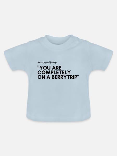 Ganz auf Bærtur - Baby Bio-T-Shirt mit Rundhals - Hellblau