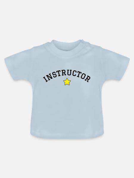 Instructor - Baby Bio-T-Shirt mit Rundhals - Hellblau