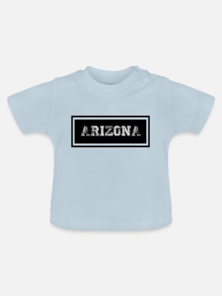 Arizona - Baby Bio-T-Shirt mit Rundhals - Hellblau
