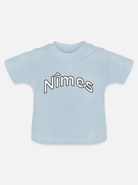 Nîmes - Baby Bio-T-Shirt mit Rundhals - Hellblau