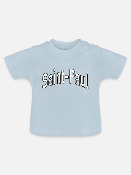 Saint Paul - Baby Bio-T-Shirt mit Rundhals - Hellblau