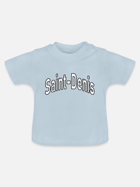 Saint Denis - Baby Bio-T-Shirt mit Rundhals - Hellblau