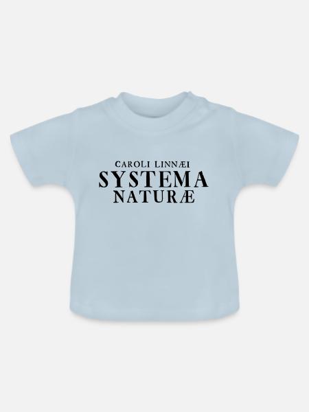 Systema Naturae - Baby Bio-T-Shirt mit Rundhals - Hellblau