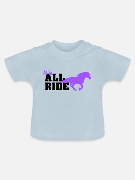 all ride - Baby Bio-T-Shirt mit Rundhals - Hellblau