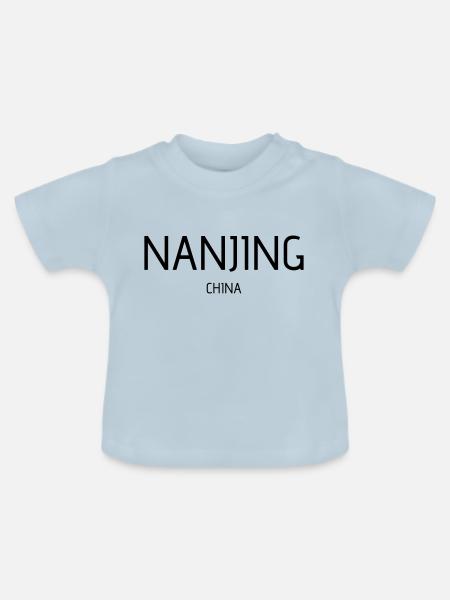 nanjing - Baby Bio-T-Shirt mit Rundhals - Hellblau