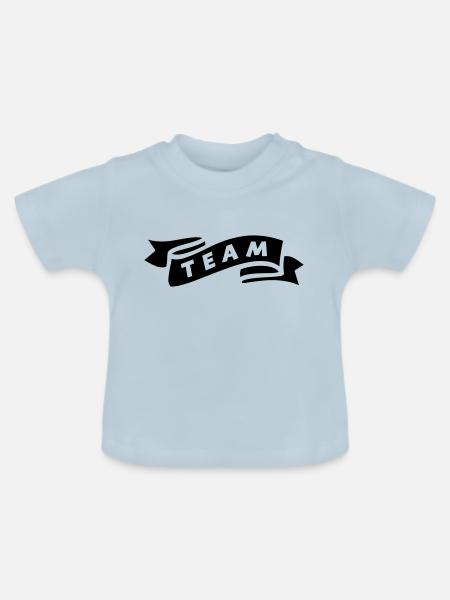 team - Baby Bio-T-Shirt mit Rundhals - Hellblau