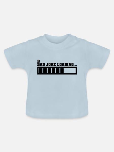 Bad Joker wird geladen - Baby Bio-T-Shirt mit Rundhals - Hellblau