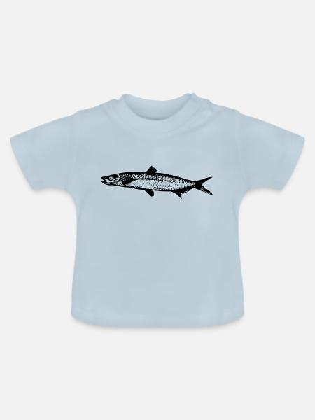fish513 - Baby Bio-T-Shirt mit Rundhals - Hellblau