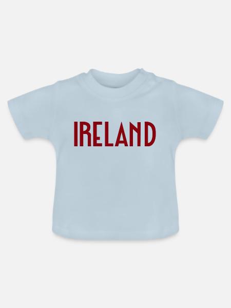 Irland - Baby Bio-T-Shirt mit Rundhals - Hellblau