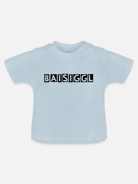 BaisigglEinfach - Baby Bio-T-Shirt mit Rundhals - Hellblau